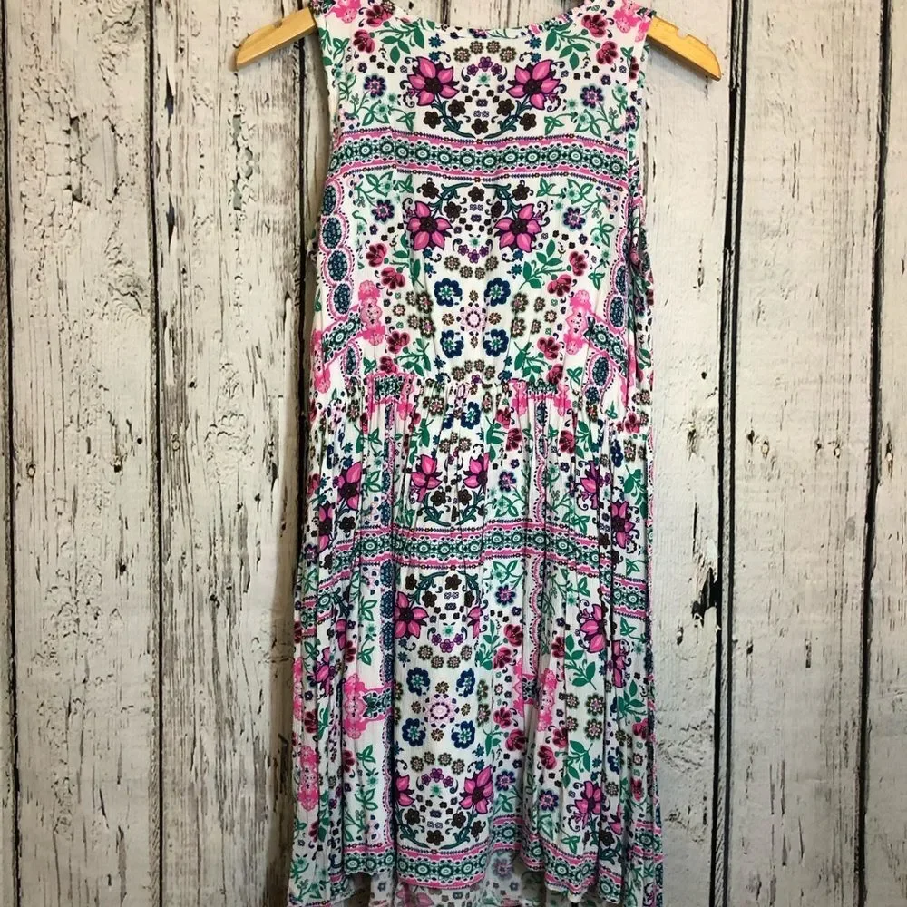 Justice for girls flower boho flowy summer dress, size 20